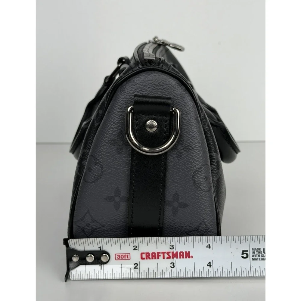 Louis Vuitton Keepall Bandouliere 25 Monogram Eclipse Reverse Coated Canvas F2 - Picture 12 of 16